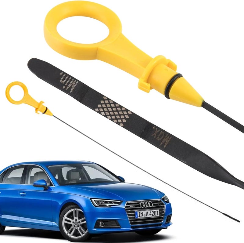 E-Vniko Engine Oil Level Dipstick Indicator Fit for 2008-2013 Audi A3 2009-2017 A4 A5 Quattro 2011-2015 Q5 2012-16 Q3 | Passat B6 Jetta Replace Automotive Dipstick 06H115611E - Image 1